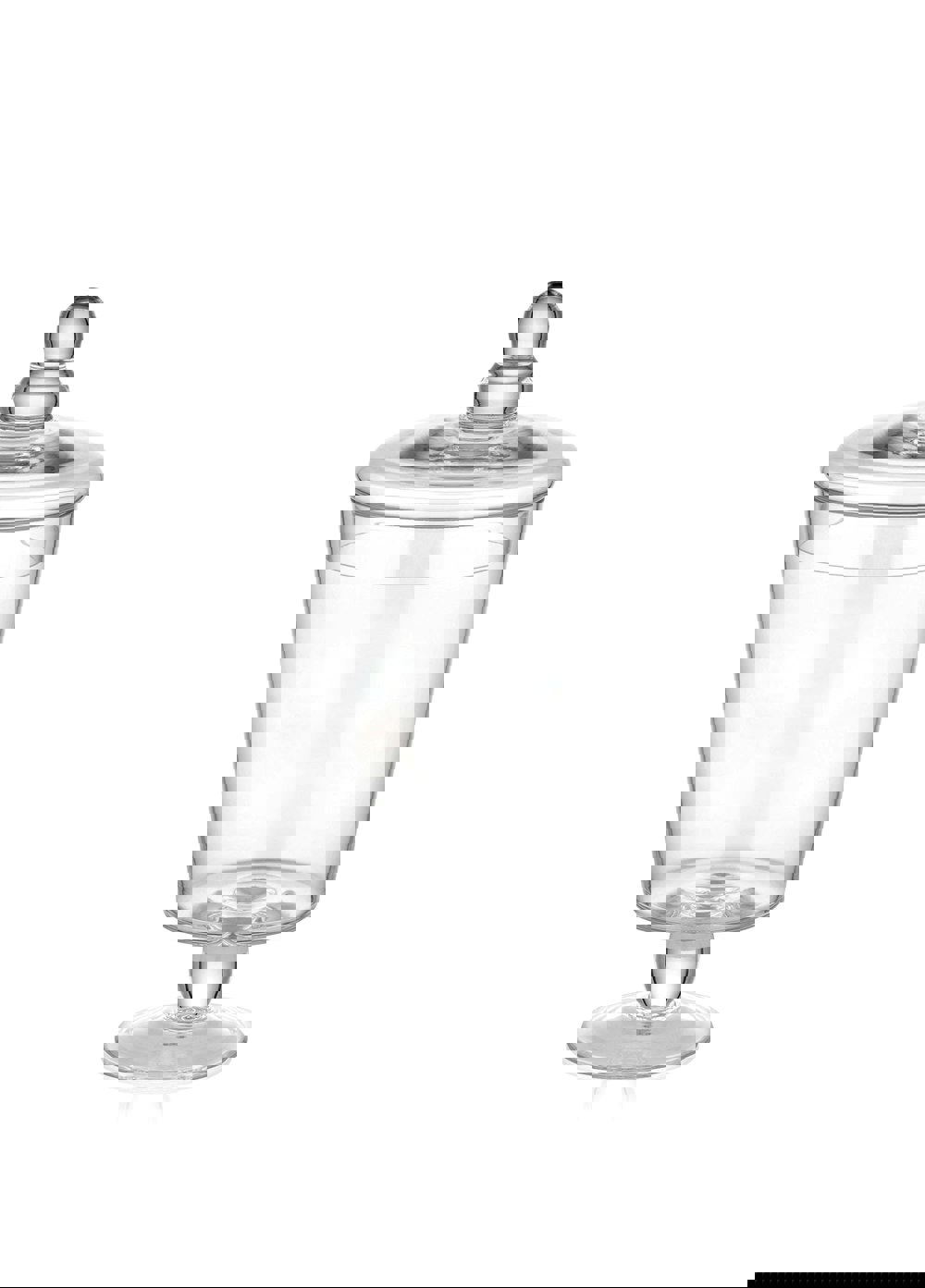Rozi Footed Glass Jar With Lid