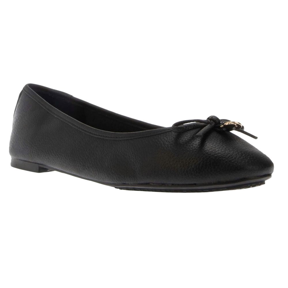 Dune London Womens/Ladies Harpington Leather Ballerina Flats - Black