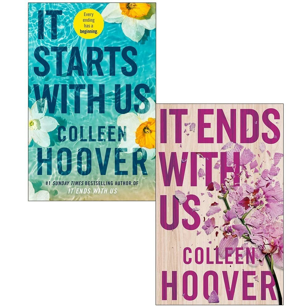 Colleen Hoover Collection 2 Books Set It Starts with Us & It Ends With Us