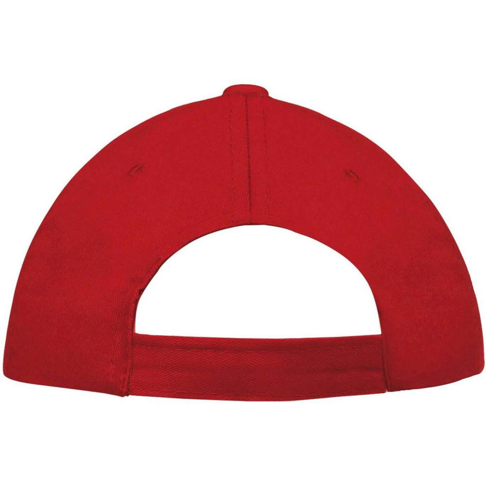 SOLS Unisex Buzz 5 Panel Baseball Cap - Red
