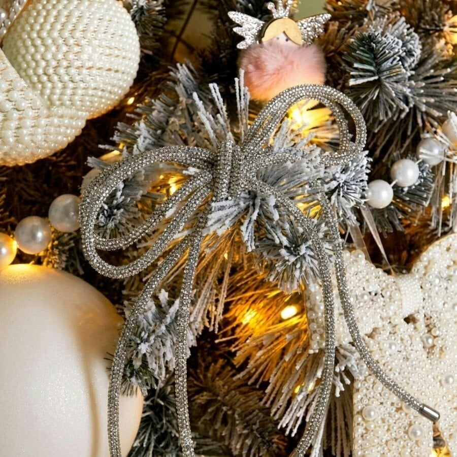 Garden Greatness Diamante Hanging Bow Decoration
