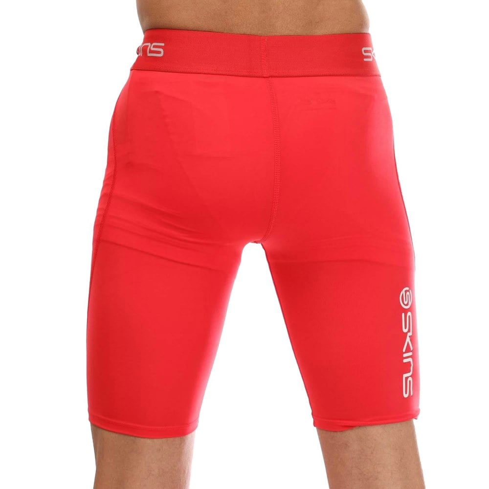 Skins Mens Series-1 Half Length Tights - Red