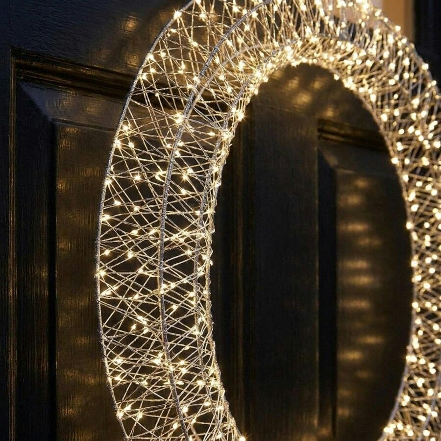 Garden Greatness Illuminated LED Flat Back Wreath