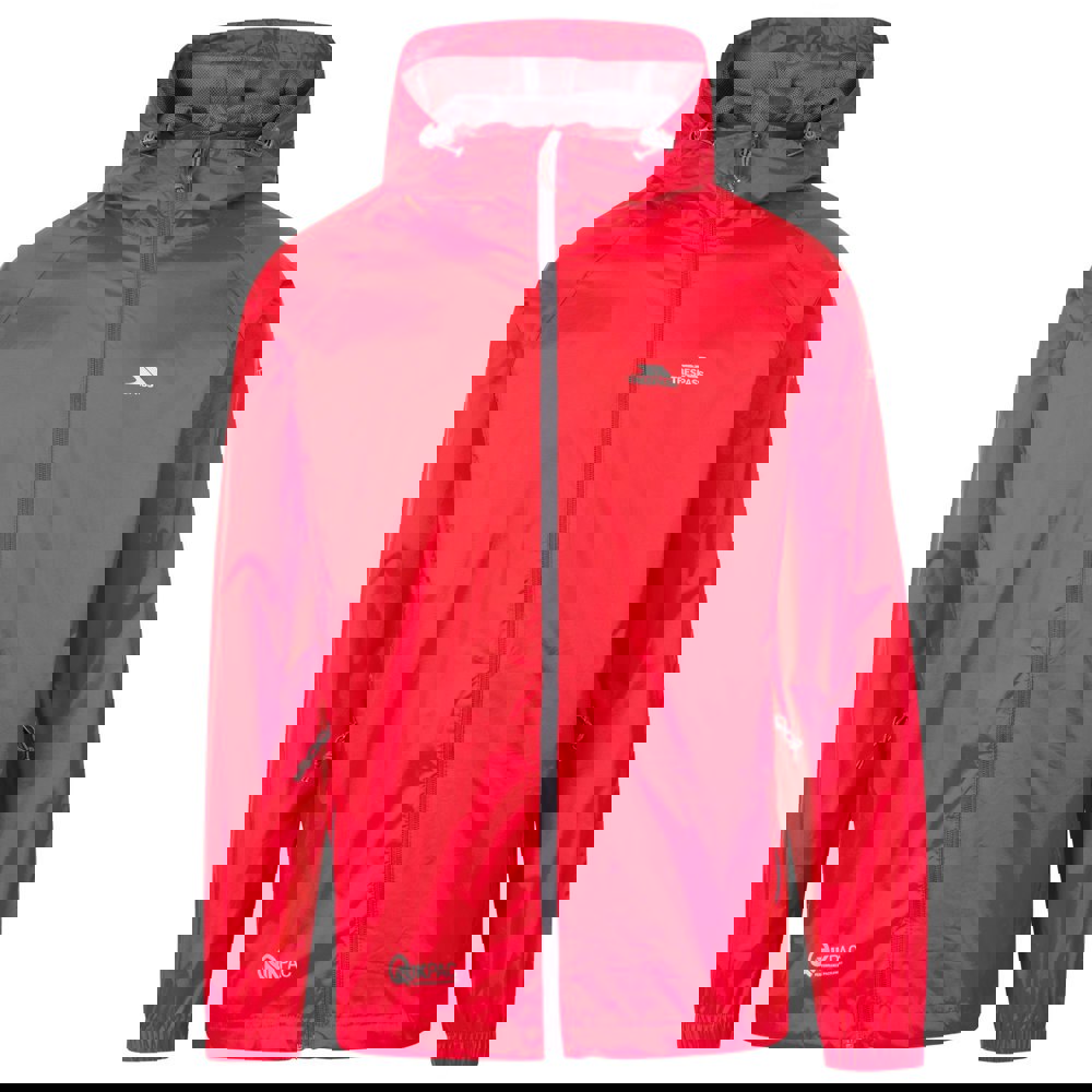 Trespass Unisex Adult Qikpac Waterproof Jacket - Red