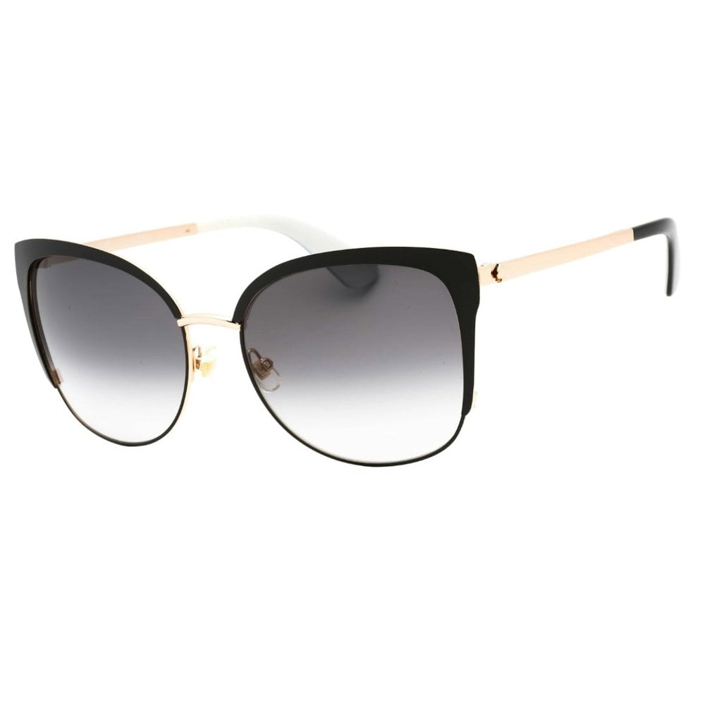 Kate Spade Genice/S 0RRC 00 Black Gold (F8 gray gradient lens) Sunglasses One Size