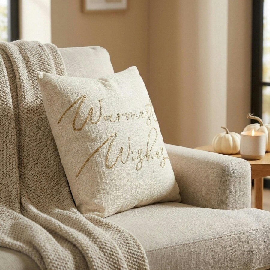 Garden Greatness Warmest Wishes Seasonal Decorative Cushion