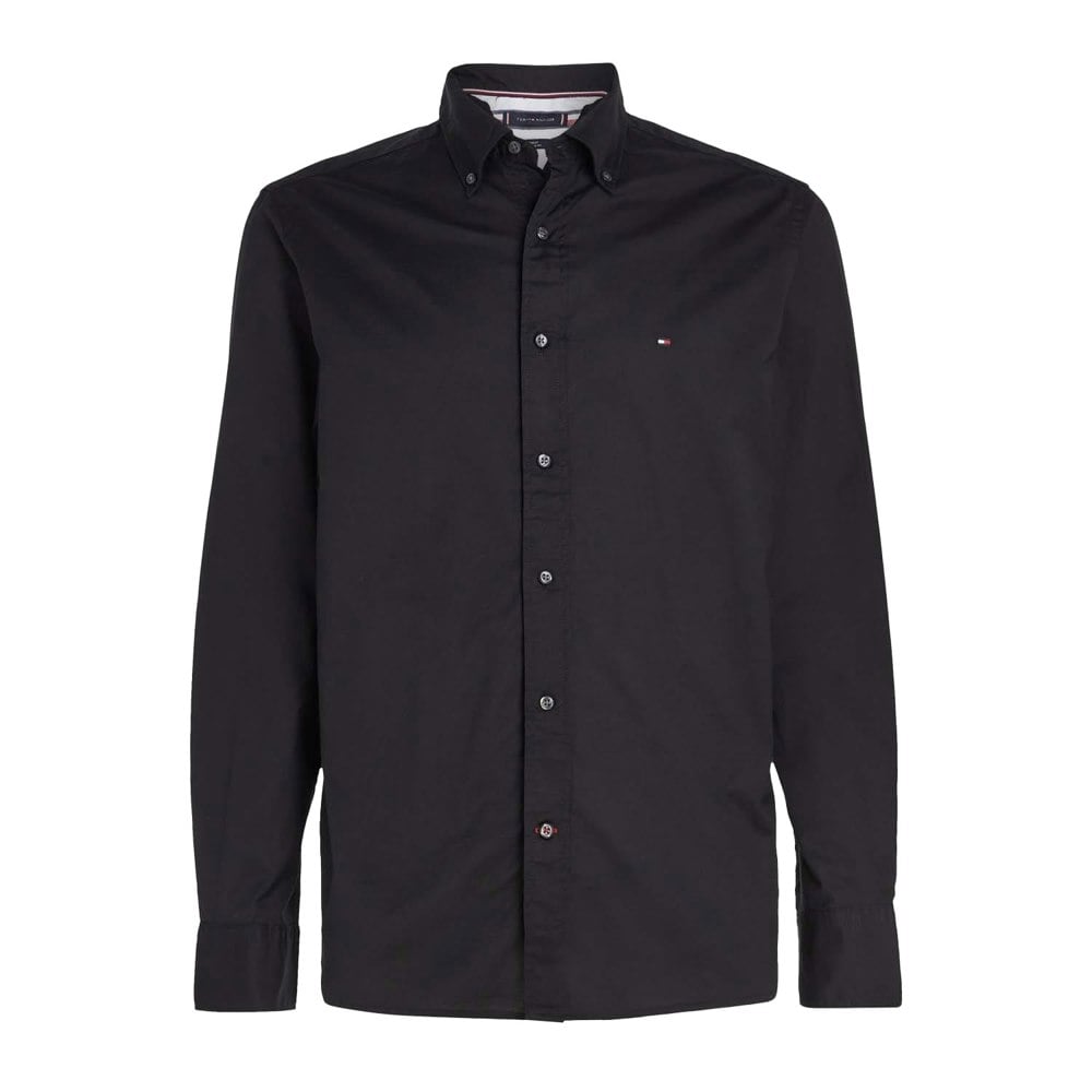 Tommy Hilfiger Mens Core Flex Poplin Shirt - Black