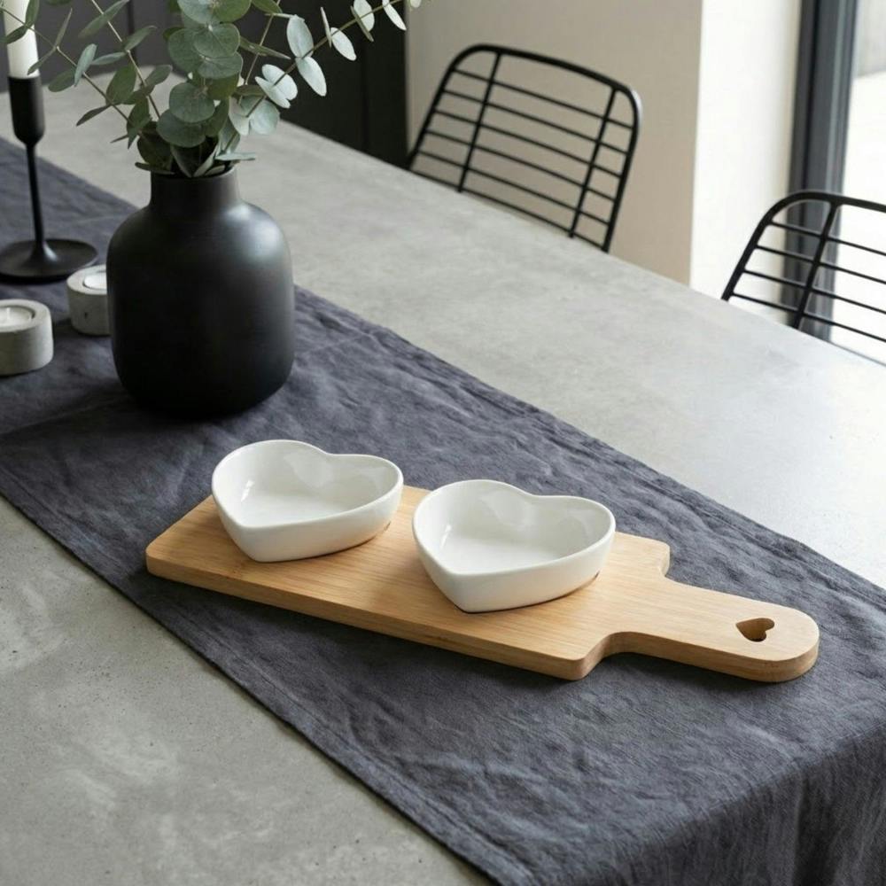 Garden Greatness Duo Heart Tapas Serving Tray