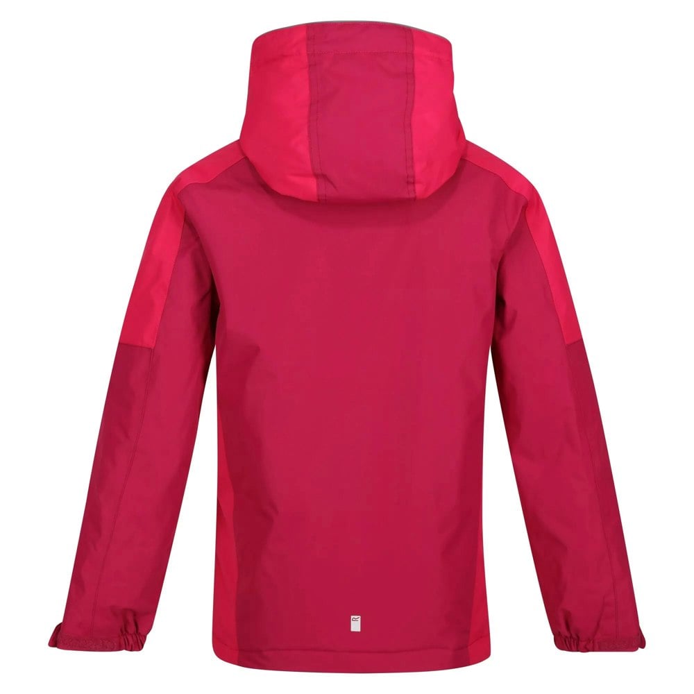 Regatta Girls Hurdle IV Insulated Waterproof Jacket - Berry Pink/Pink Potion