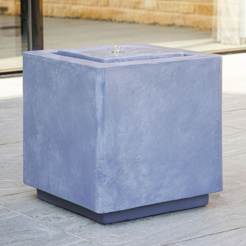Tranquillity Water Features Ivyline Elite LED Cube Contemporary Water Feature