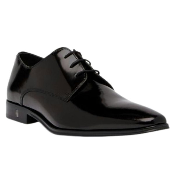 Versace Collection Derby Black Leather Shoes