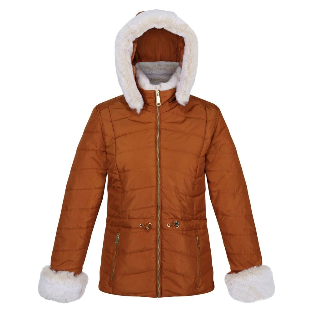 Regatta Women's Willabella Faux Fur Trim Jacket - Copper Almond
