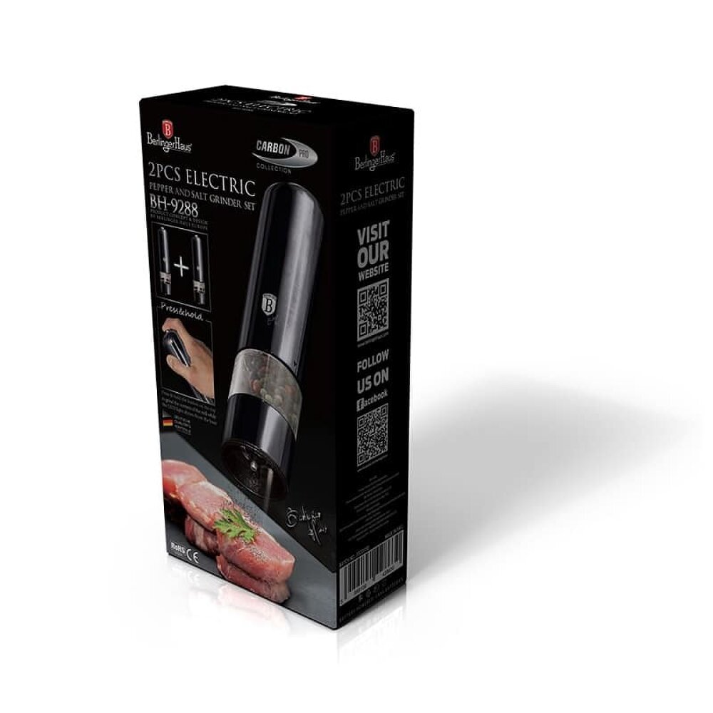 Berlinger Haus Electric Salt & Pepper Mills Berlinger Haus BH/9288 Carbon Pro Collection