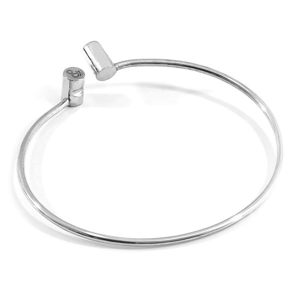 Anchor & Crew Wynne Capsule Midi Geometric Silver Bangle