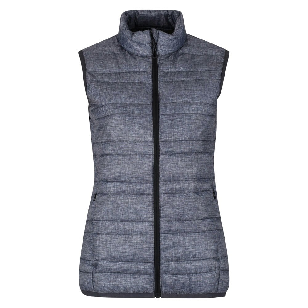 Regatta Women's Firedown Down-Touch Insulated Bodywarmer - Grey Marl/Black