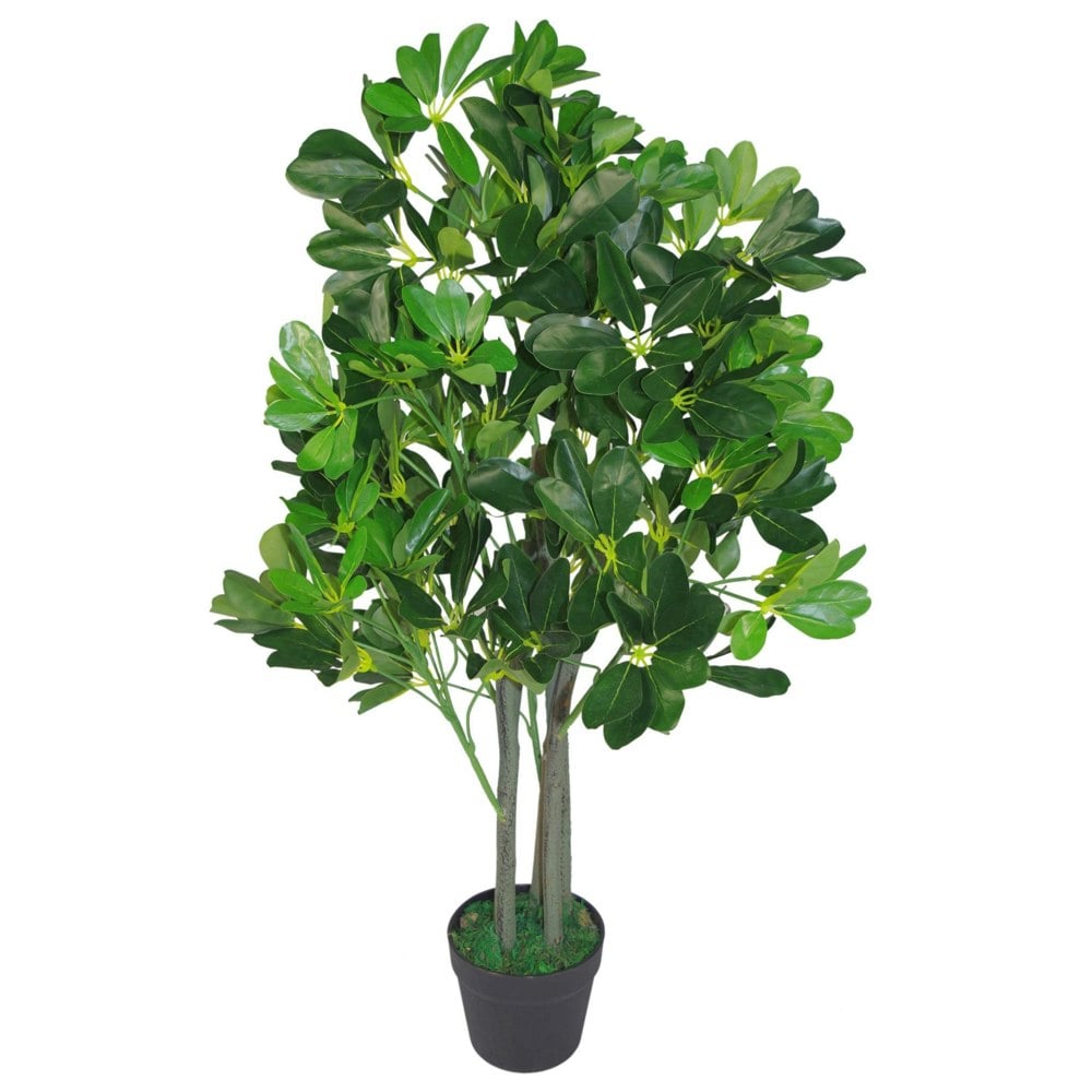 Leaf 95cm Umbrella Tree Dark Green Artificial Ficus Plant