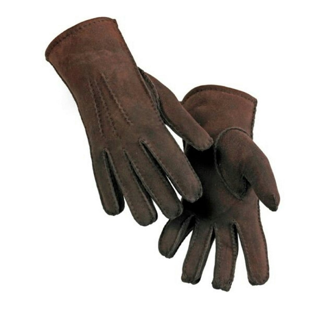 Eastern Counties Leather Womens/Ladies 3 Point Stitch Detail Sheepskin Gloves - Coffee