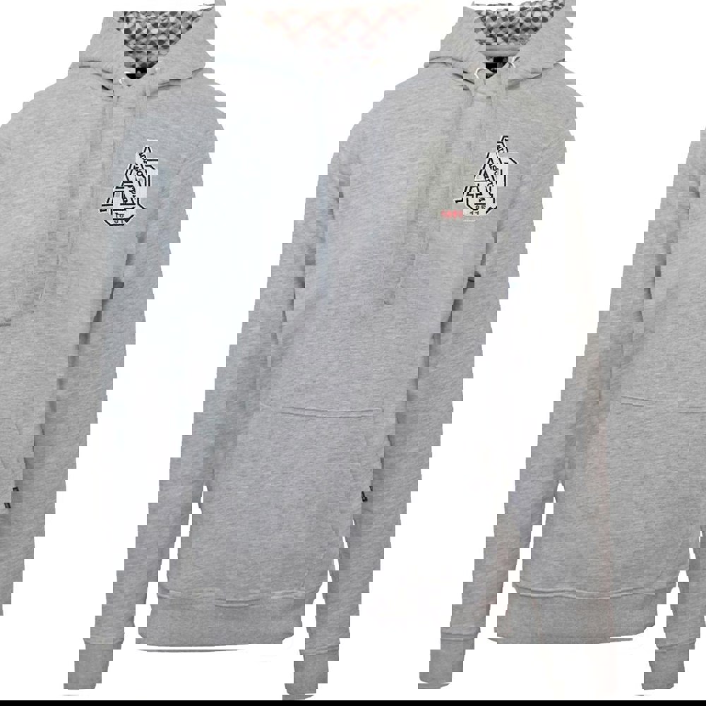 Aquascutum Aq 1851 Patch Logo Hoodie - Grey