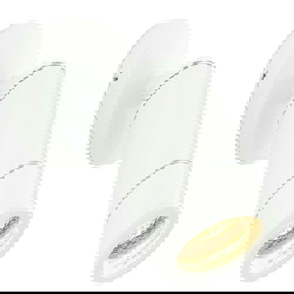 IP65 Outdoor Adjustable Spotlight Gloss White GU10 Dimmable Accent Downlight Loops