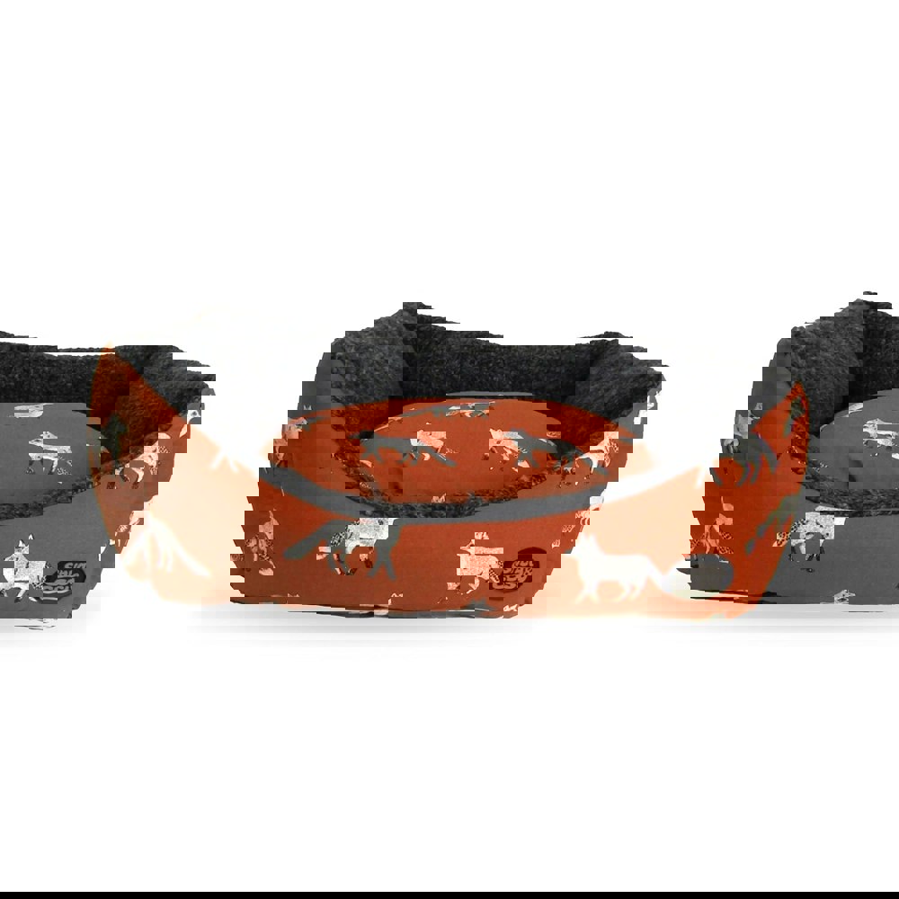 Snug and Cosy Pets Fox Print Bed
