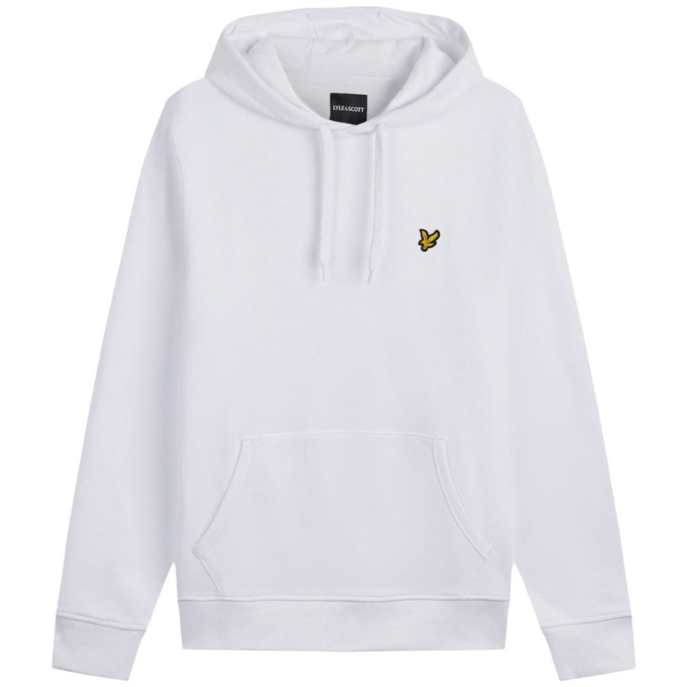 Lyle & Scott Branded Pull-over Hoodie - White