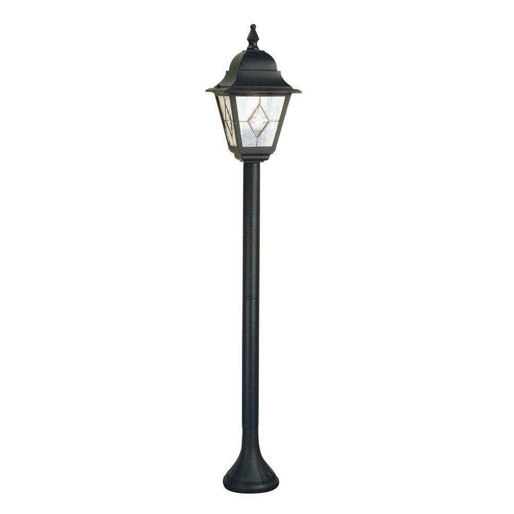 IP43 1 Bulb Short Mini Lamp Post Pillar Light Black LED E27 100W Loops