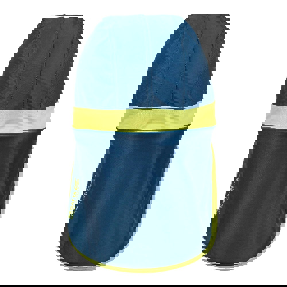 Regatta Childrens/Kids Spirit Of Adventure Protect II Wave Cap - Moroccan Blue/Citron Lime