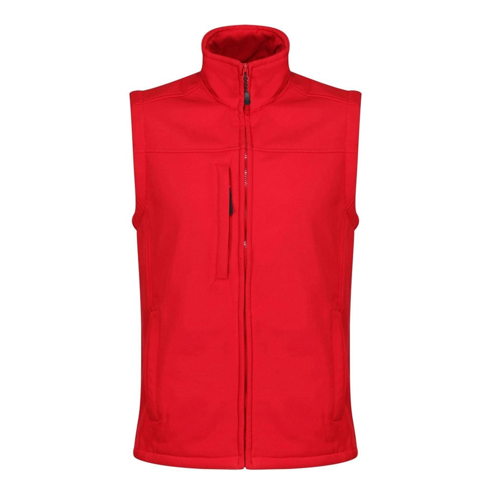 Regatta Mens Flux Softshell Body Warmer - Classic Red/Seal Grey