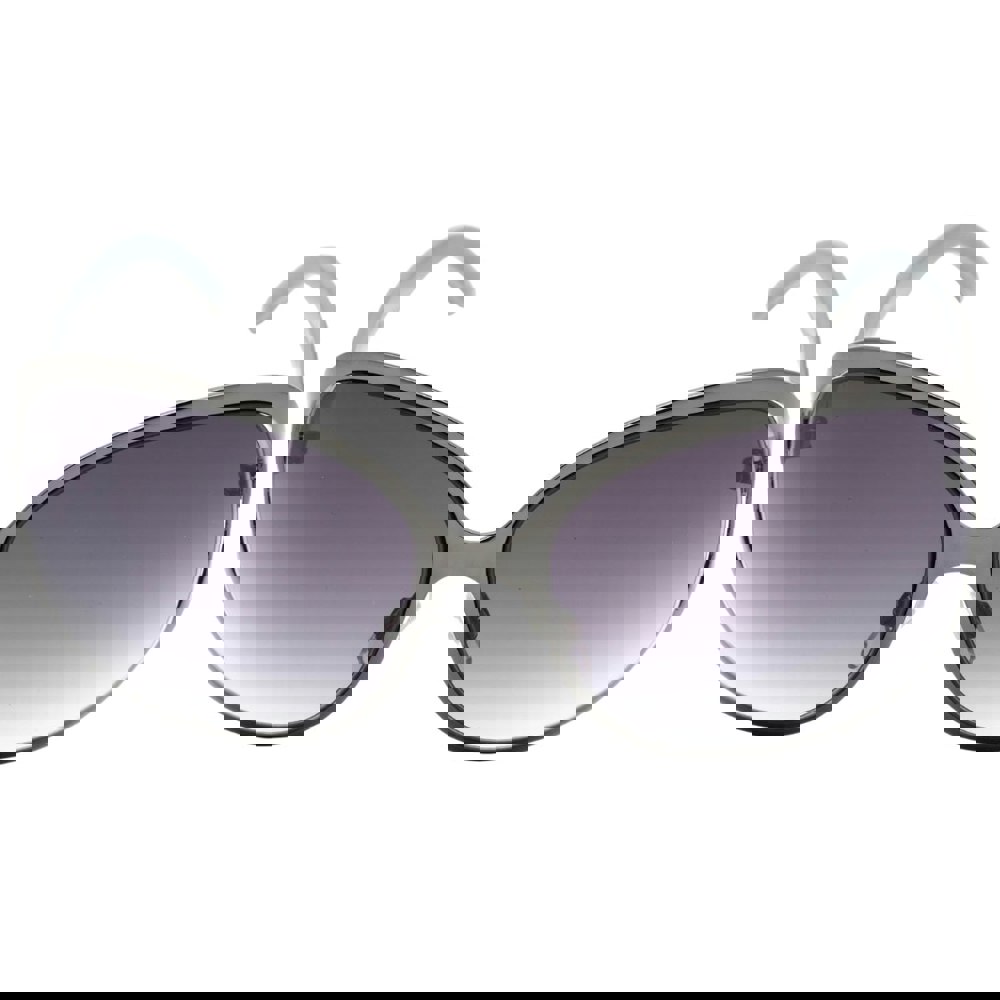 Calvin Klein Grey Oval Lensed Black Sunglasses