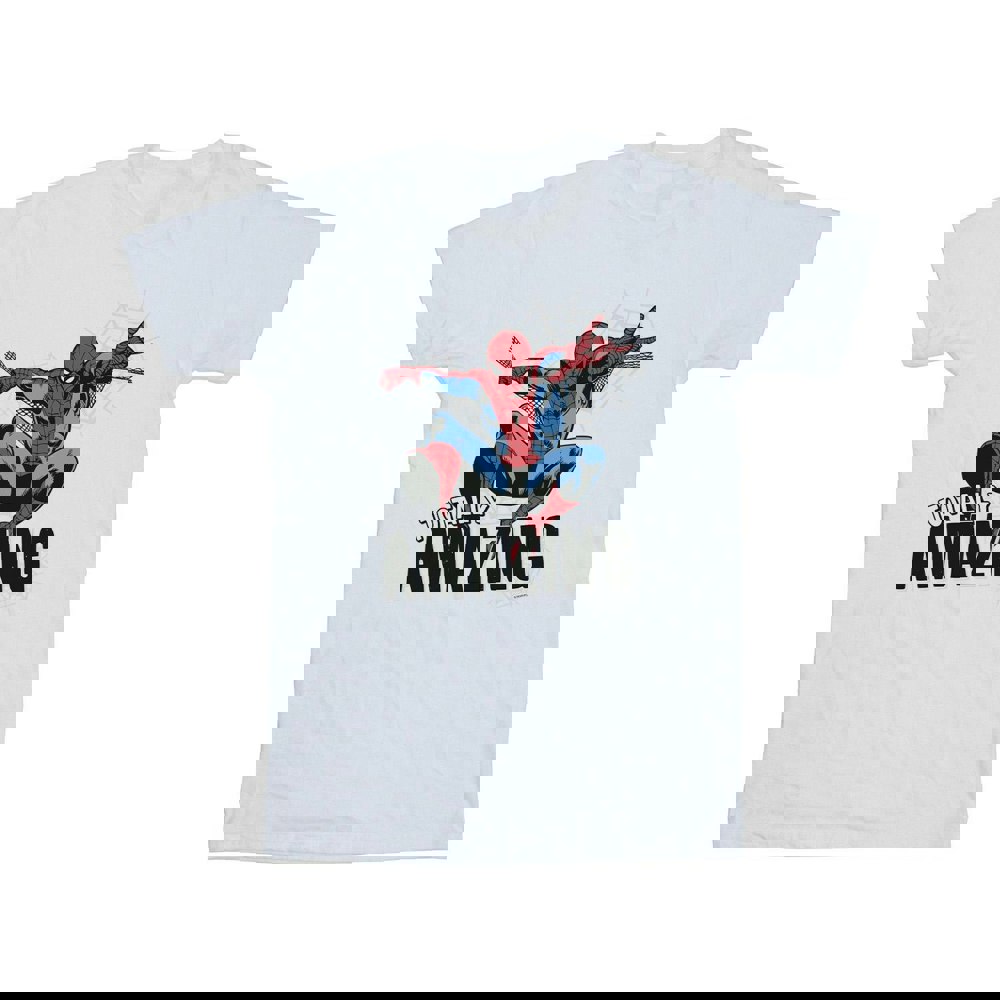 Marvel Boys Spider-Man Amazing T-Shirt - White