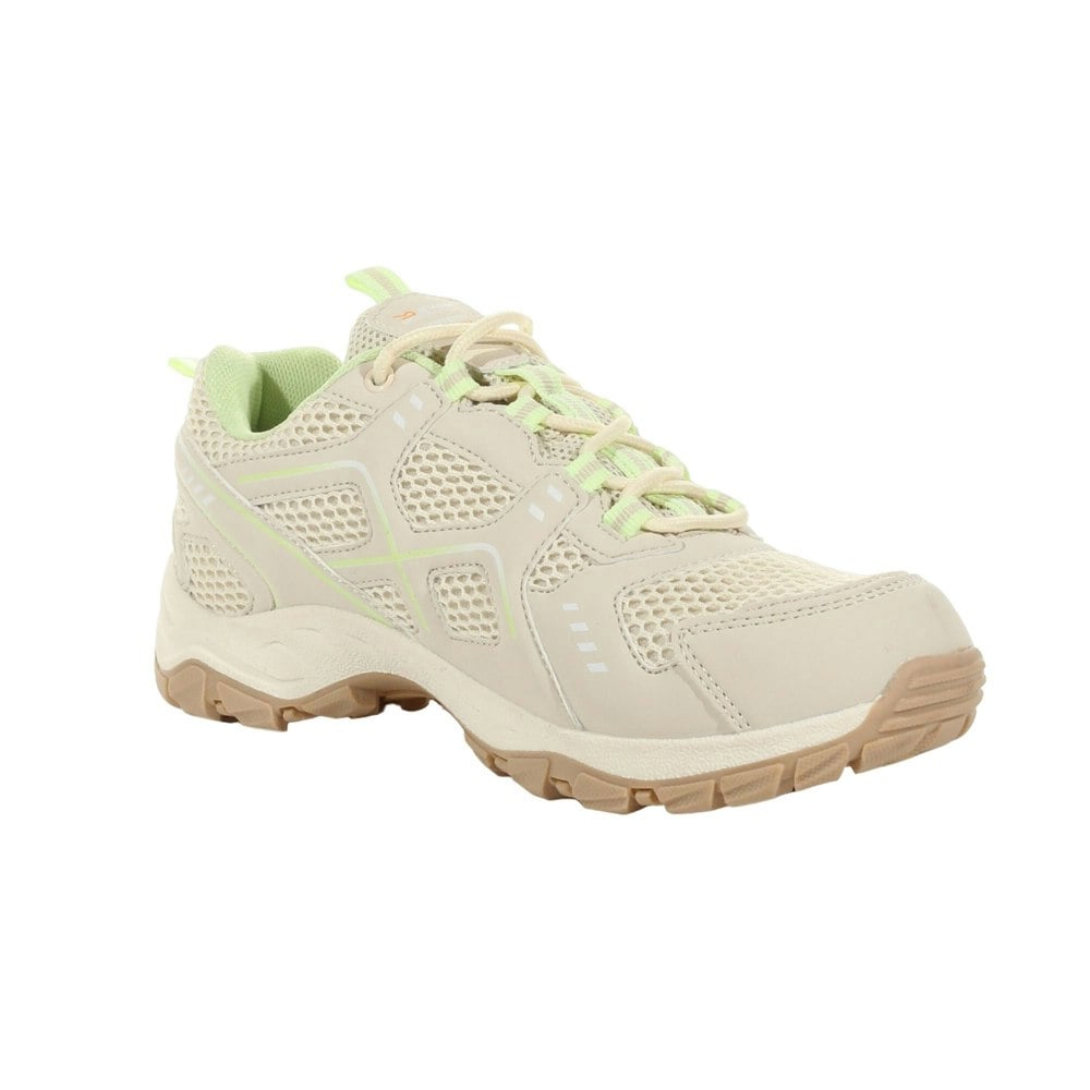 Regatta Women's Vendeavour Walking Shoes - Barley White/Lime Green