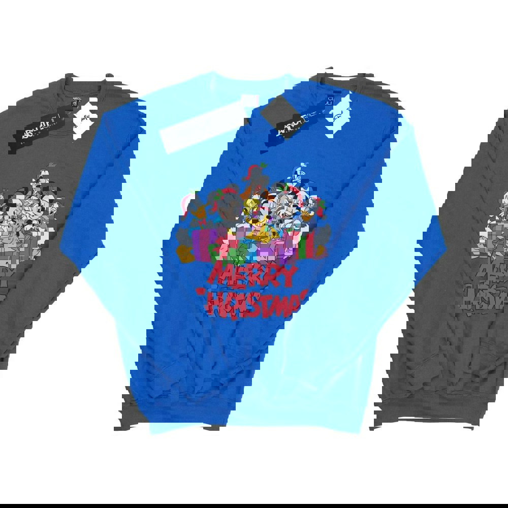 Disney Boys Mickey Mouse And Friends Christmas Sweatshirt - Royal Blue