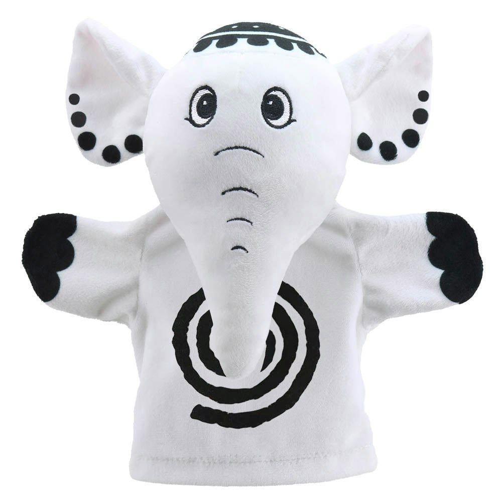 The Puppet Company Elephant - My First Puppets Black and White