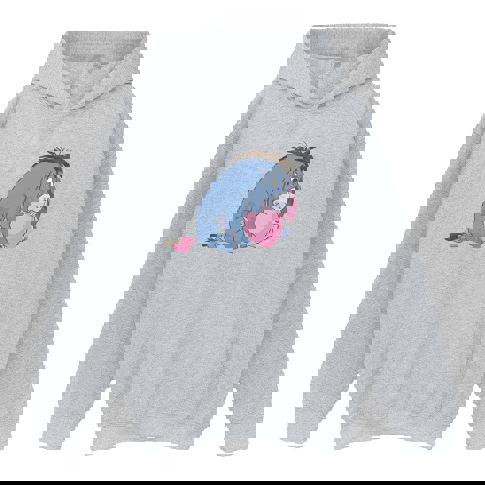 Disney Womens/Ladies Winnie The Pooh Eeyore Mouth Hoodie - Sports Grey