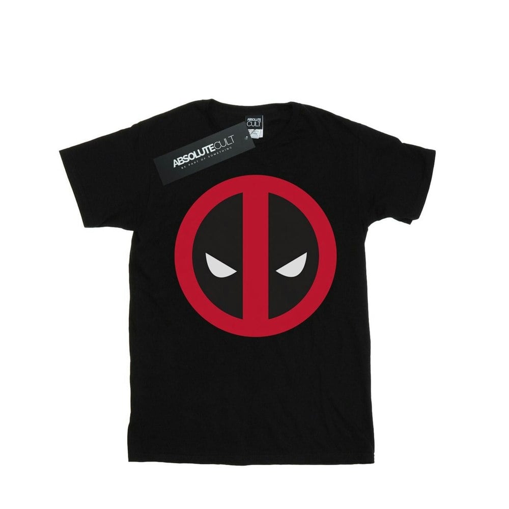 Marvel Mens Deadpool Large Clean Logo T-Shirt - Black