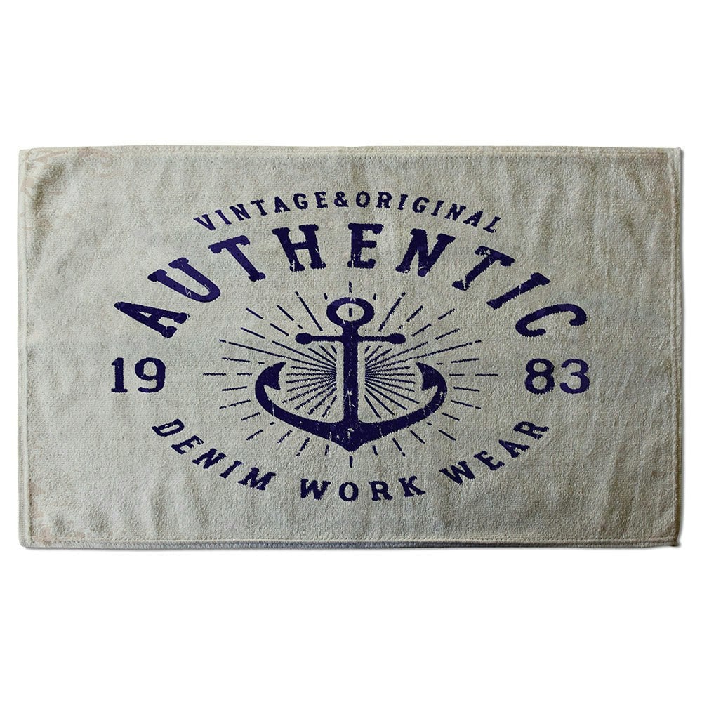 Benjamin Tate Design Vintage Anchor Logo (Bath Towel)