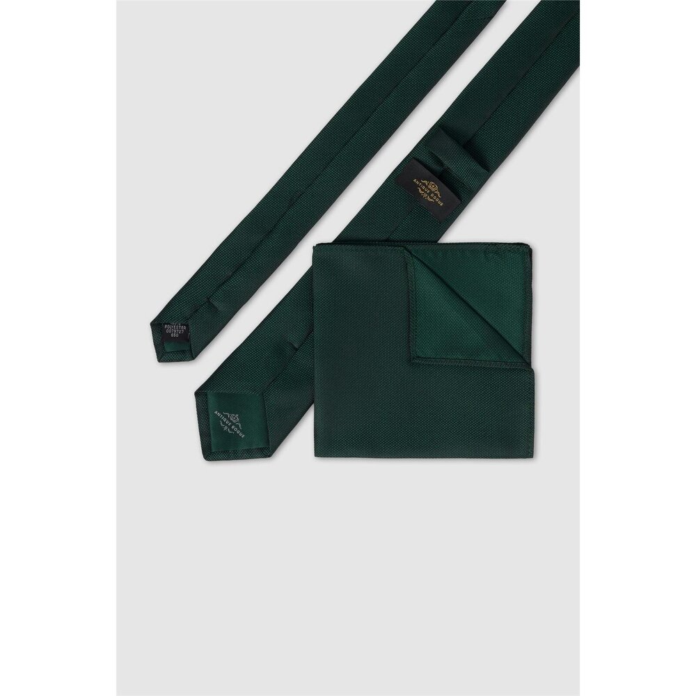 Antique Rogue Bottle Green Texture Tie