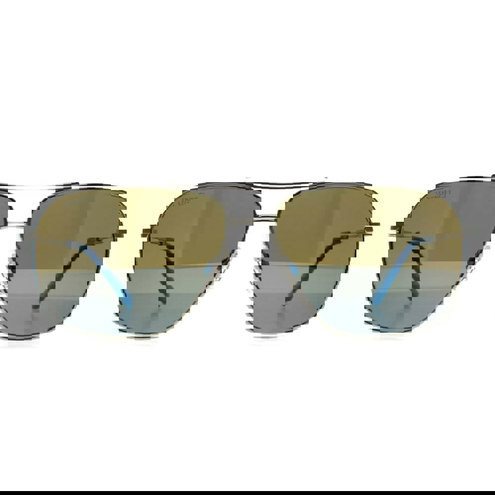 Serengeti Sunglasses Dorwinn SS578002 Shiny Silver Mineral Polarized 555nm Blue Photochromic