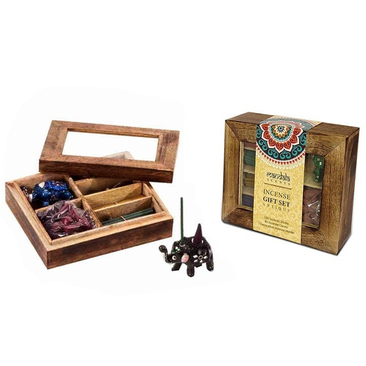 Serano Mandala Incense Gift Set in Wooden Gift Box