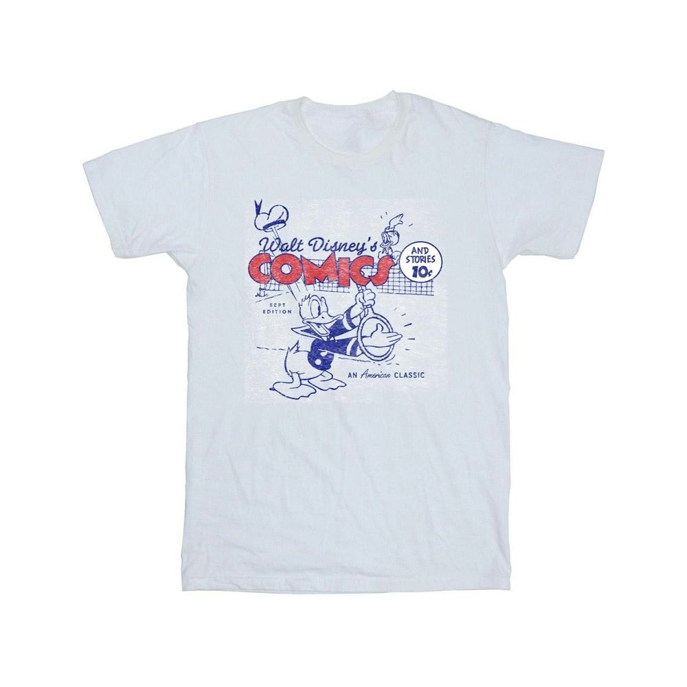 Disney Mens Donald Duck Comics T-Shirt - White