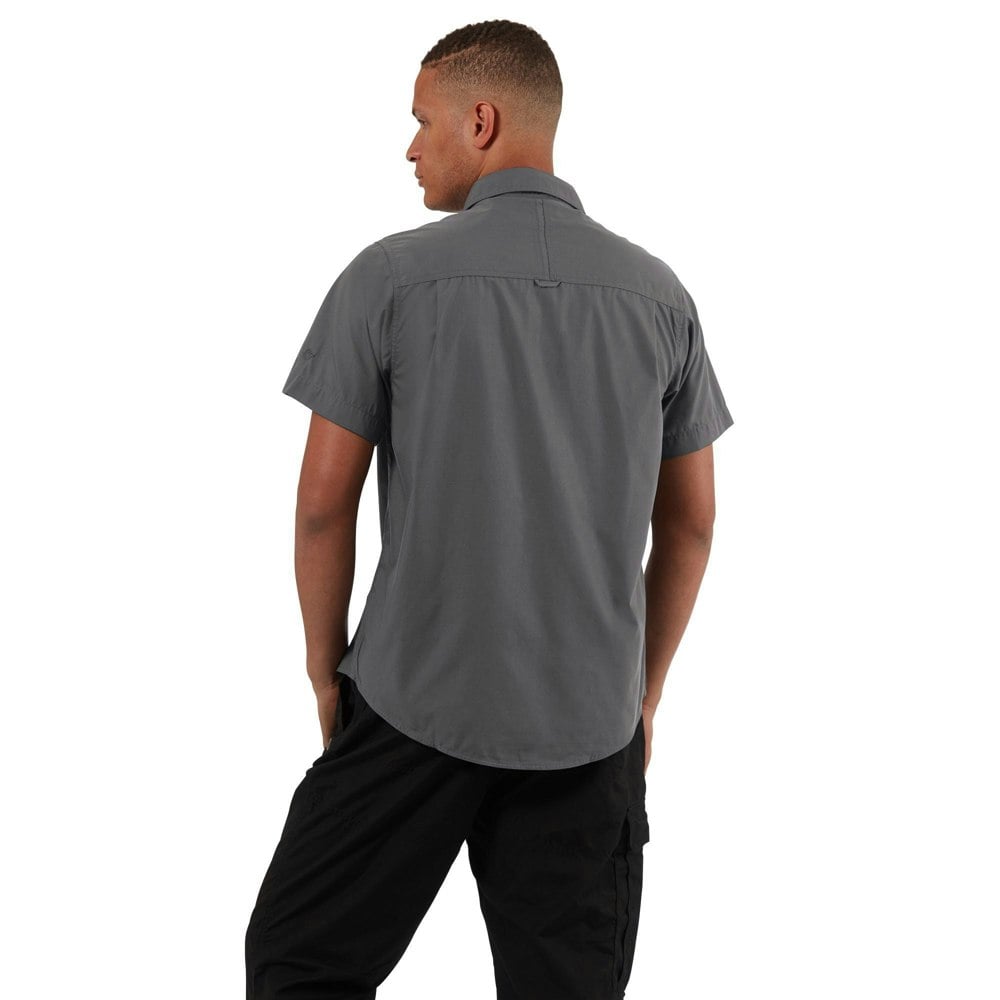 Craghoppers Mens Kiwi Short-Sleeved Shirt - Ombre Blue