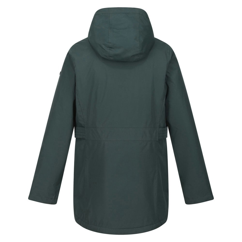 Regatta Women's Brenlyn Zebra Print Waterproof Jacket - Darkest Spruce
