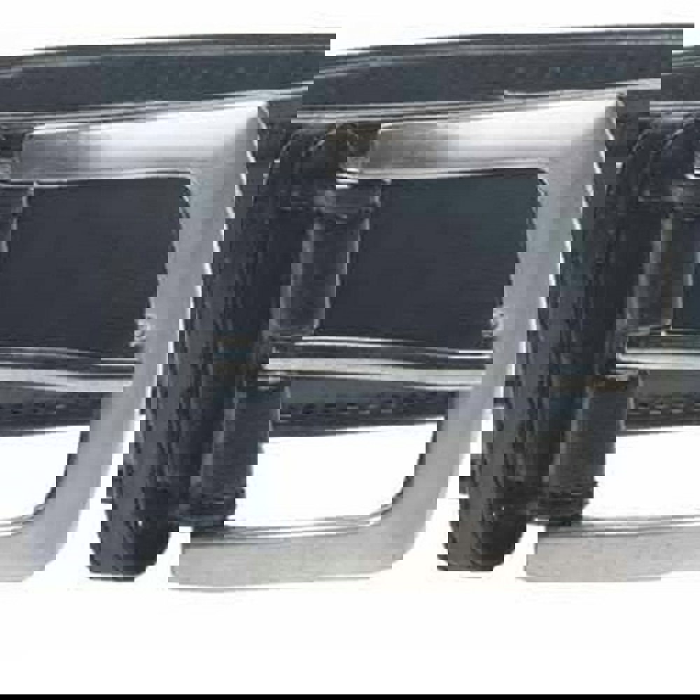 Duke Mens D555 Lewis Bonded Leather Square Buckle Waist Belt - Black