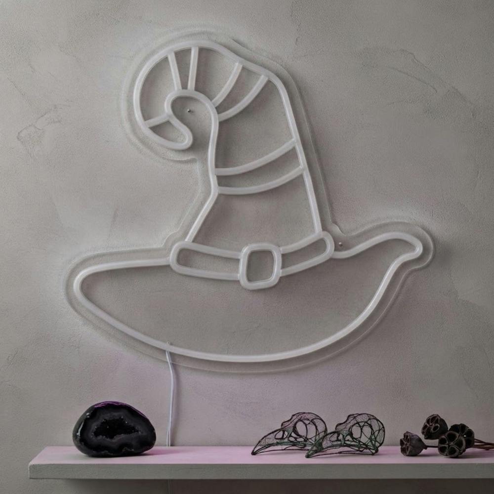 Garden Greatness NeonEsque LED Witch's Hat Halloween Wall Light