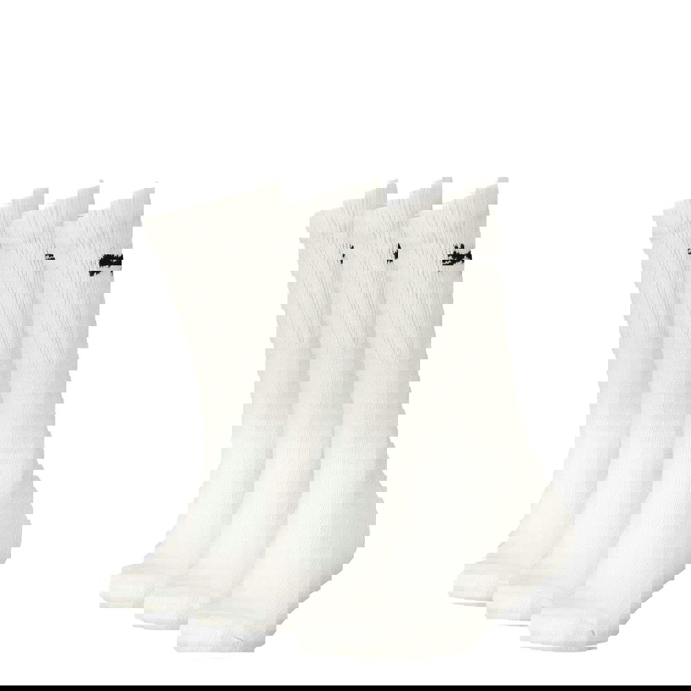 Puma Childrens/Kids Logo Crew Socks (Pack Of 3) - White