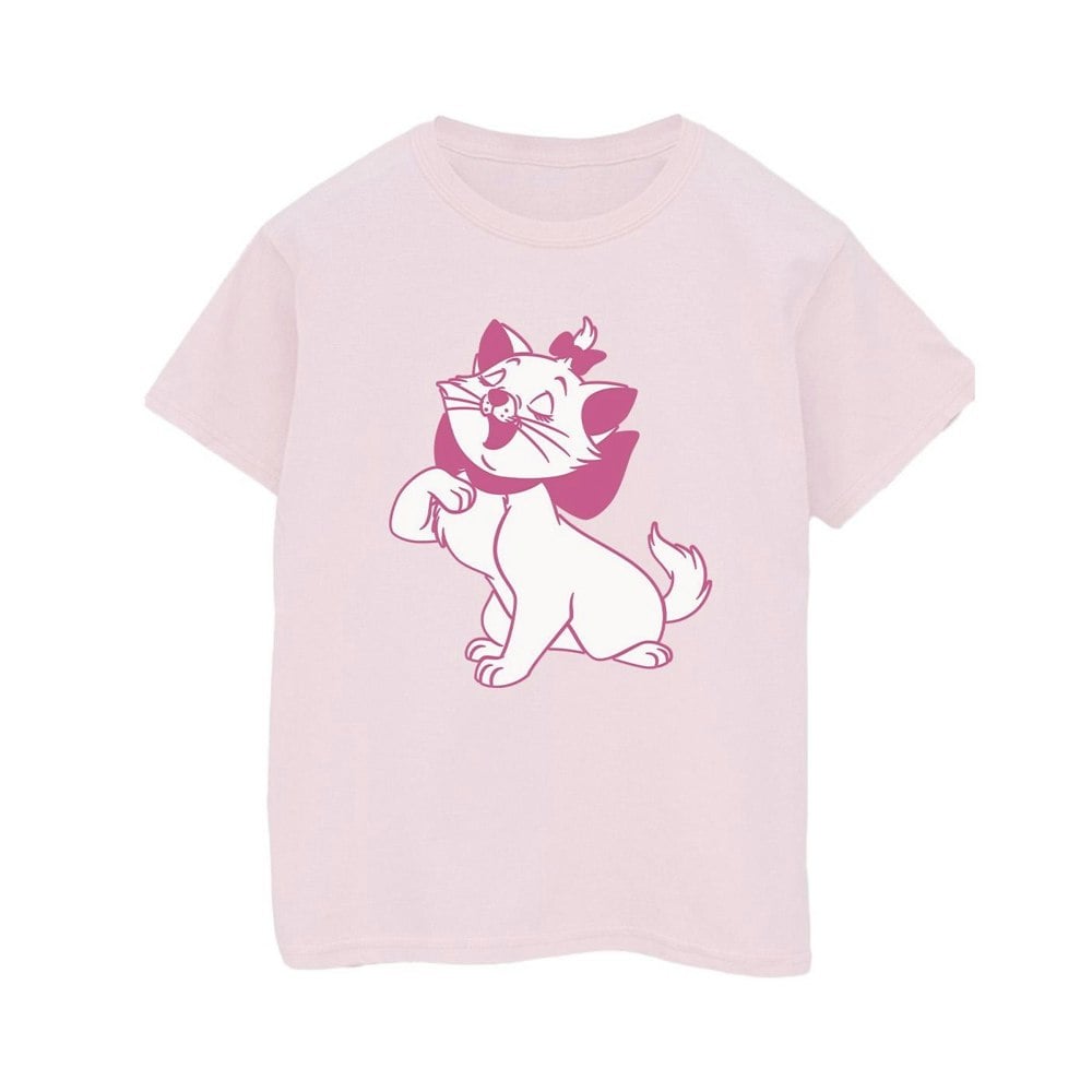 Disney Mens The Aristocats Marie T-Shirt - Baby Pink