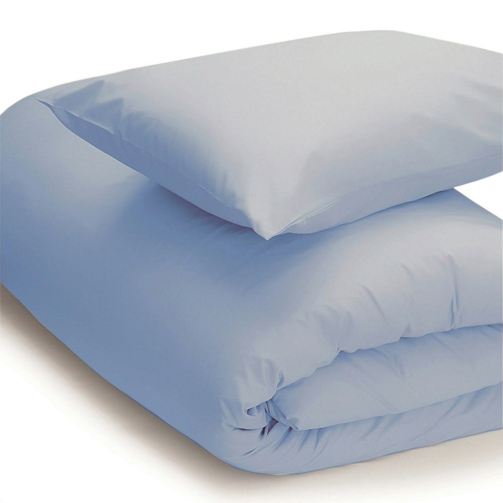 Belledorm Easycare Percale Duvet Cover - Sky Blue