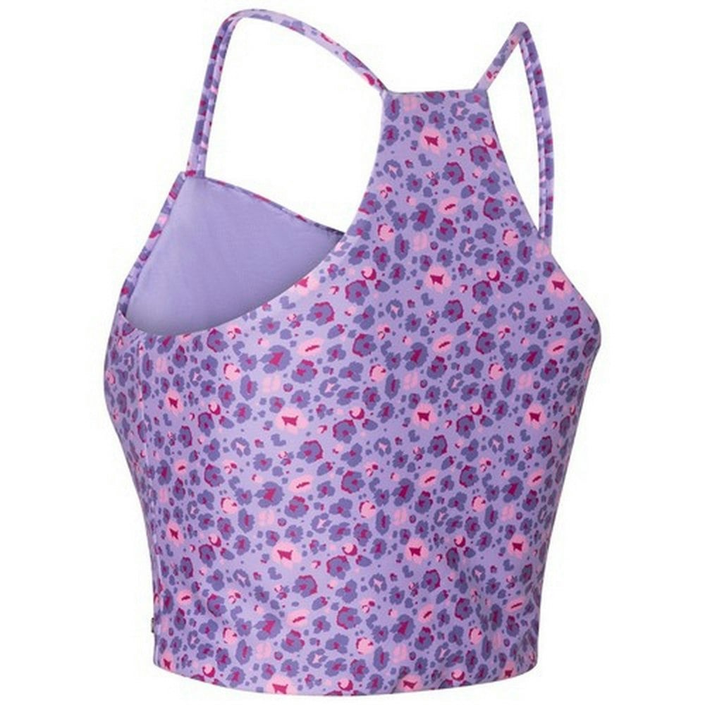 Trespass Womens/Ladies Harlow Leopard Print Swim Top - Gelsomino