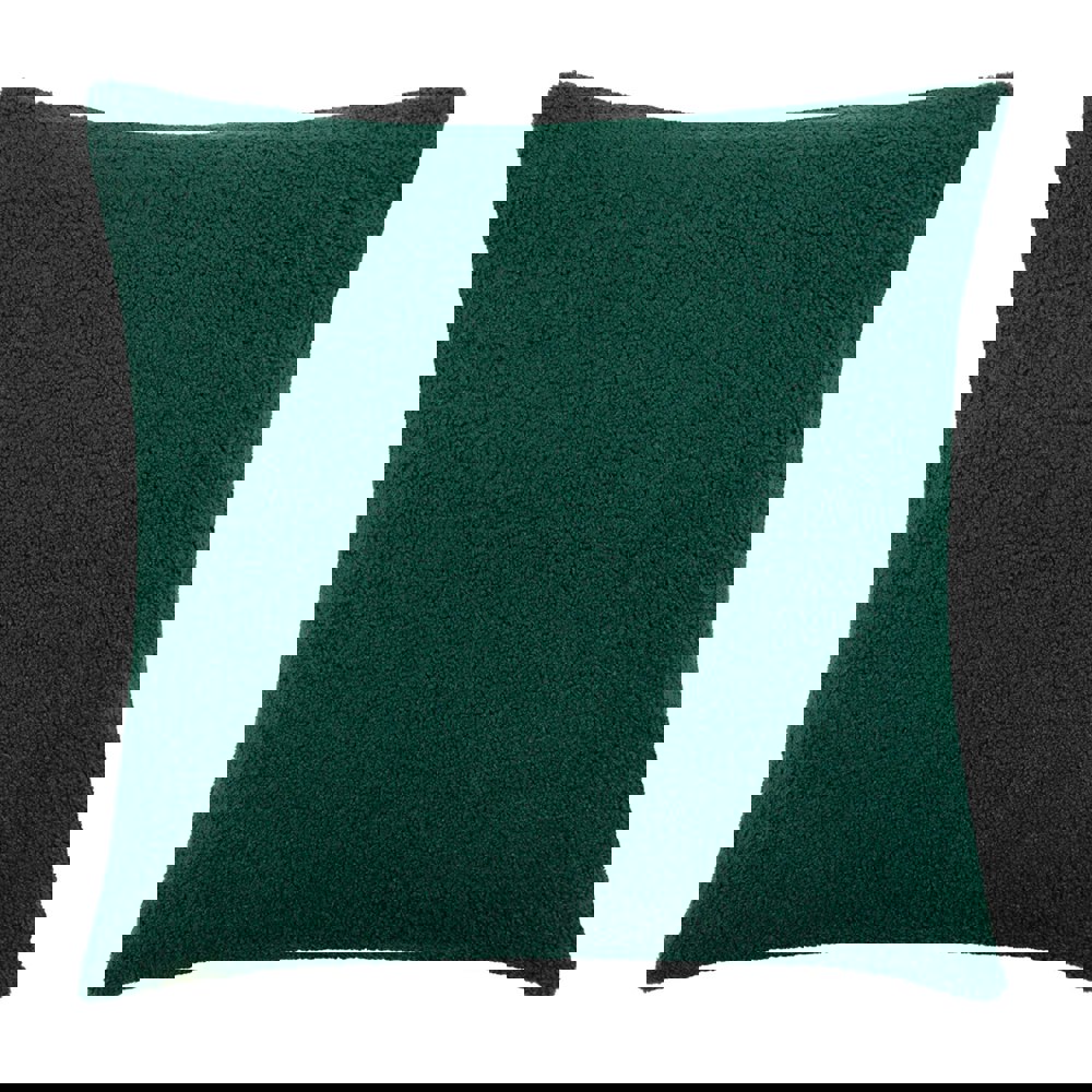 Furn Malham Fleece Square Cushion Cover - Emerald