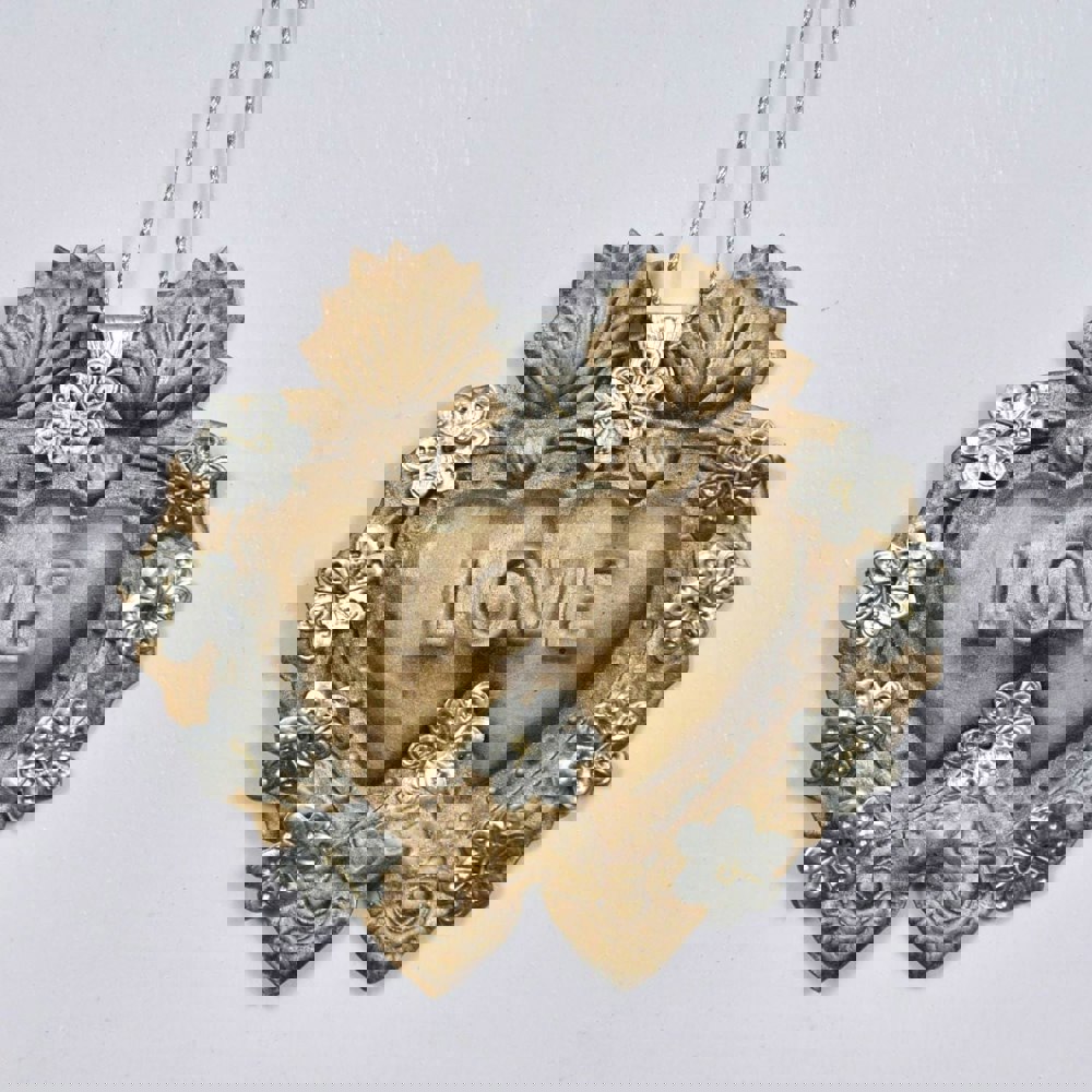 Lila Rasa Heart Milagro Double Hearts Love "Your Heart Next To Mine"